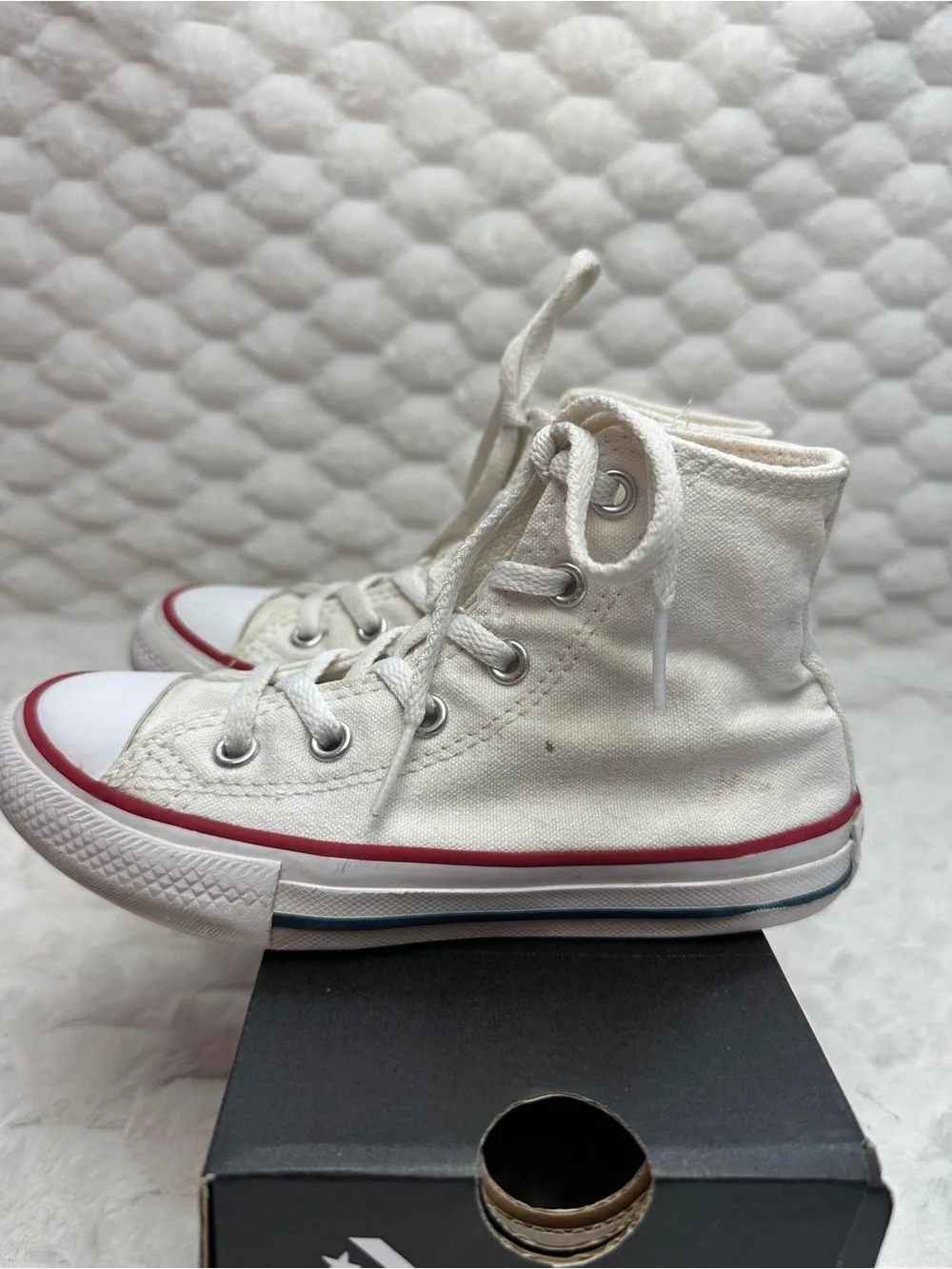 Converse Classic White High-Top Sneakers Size 12